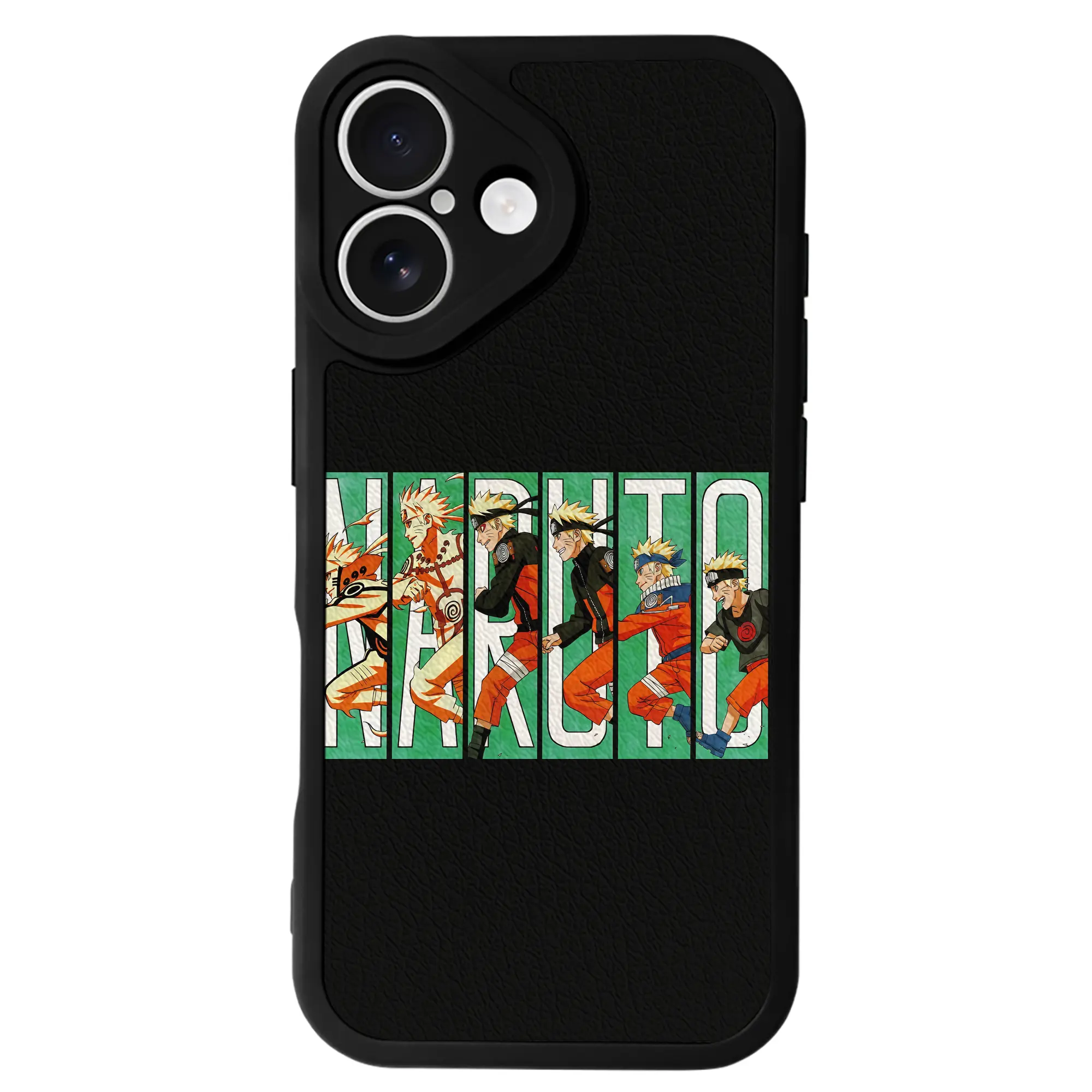 ナルト グッズ うずまき ナルト - IPhone 16シリーズ対応 ・ シリコンスマホケース ・ レザー調 ・ 高精度フィット ・ 耐衝撃 ・ ワイヤレス充電対応 ・ 精密カット